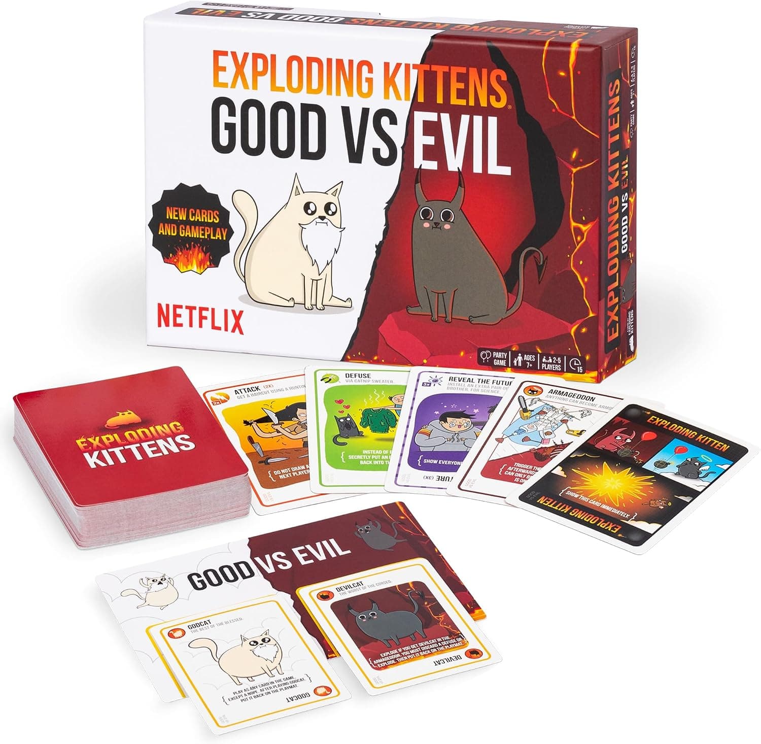 Exploding Kittens Good vs. Evil Card Game