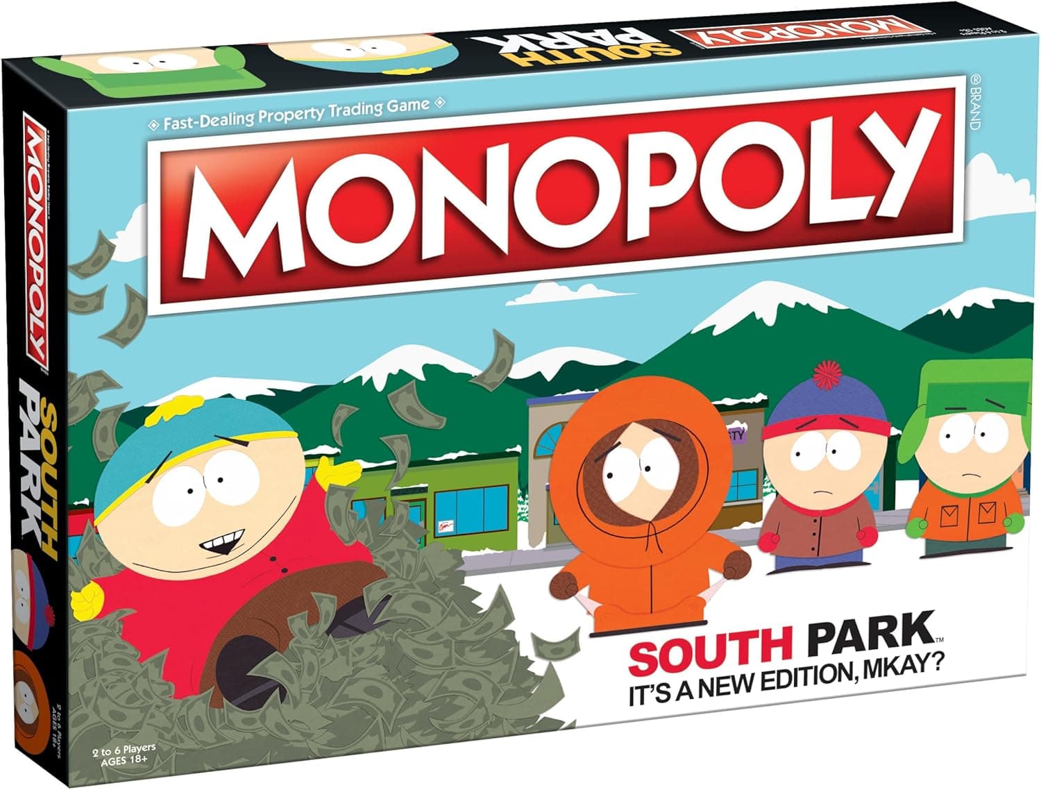 Monopoly South Park | Based on Comedy Central South Park Show | Featuring Familiar Locations, Episodes, and Characters | Officially-Licensed & Collectible Monopoly
