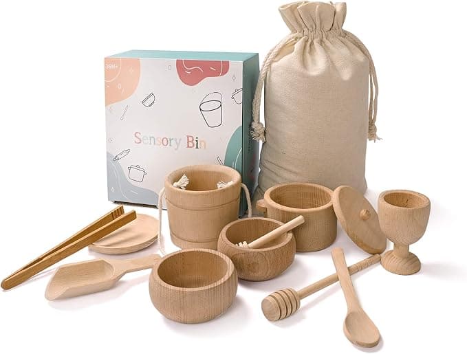 MONT PLEASANT Montessori Sensory Bin Tools (11-Piece)