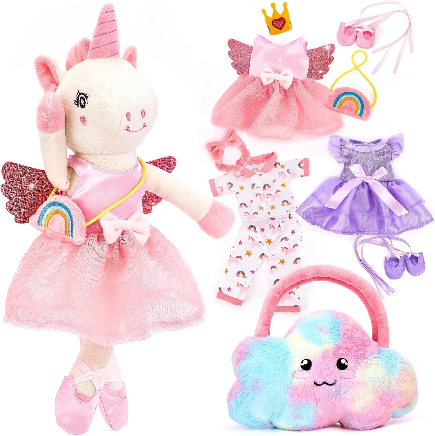 Unicorn Ballet Dancer Plush Doll