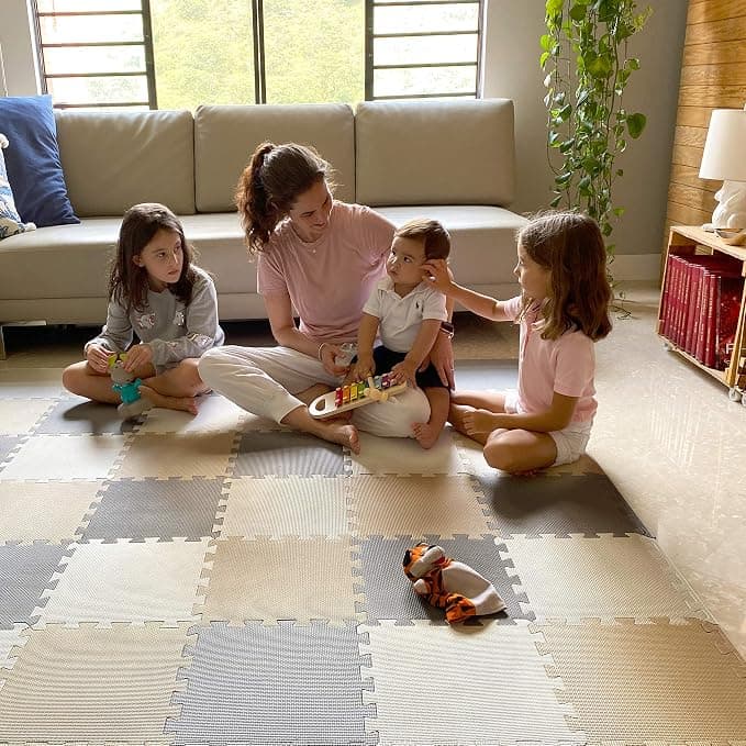 MioTetto Baby Play Mat, Soft Foam Floor Tiles